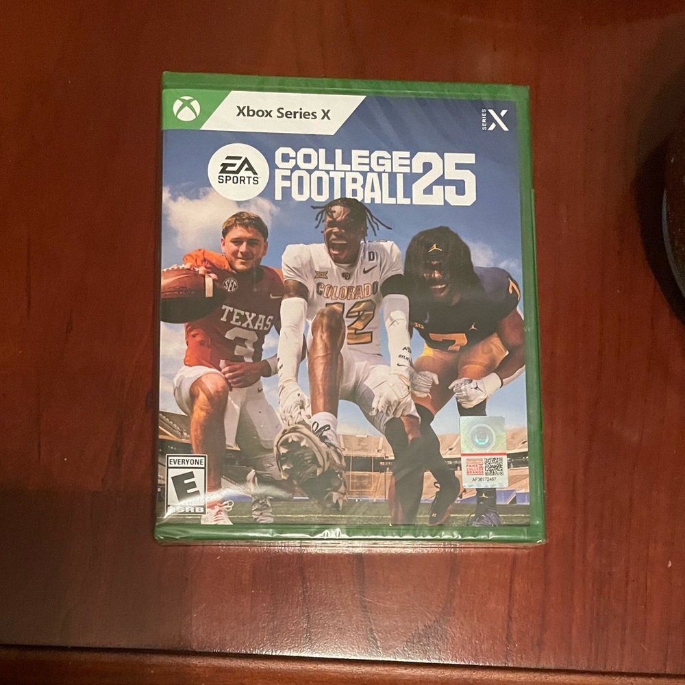 X-Box Series X. EA Sports. College Football 25. Rated E. Brand New. Sealed.